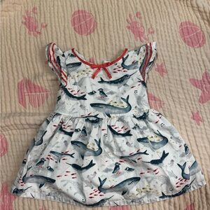 GenuineKids Osh Kosh Cotton Sea Creatures Dress size 12 mo EUC